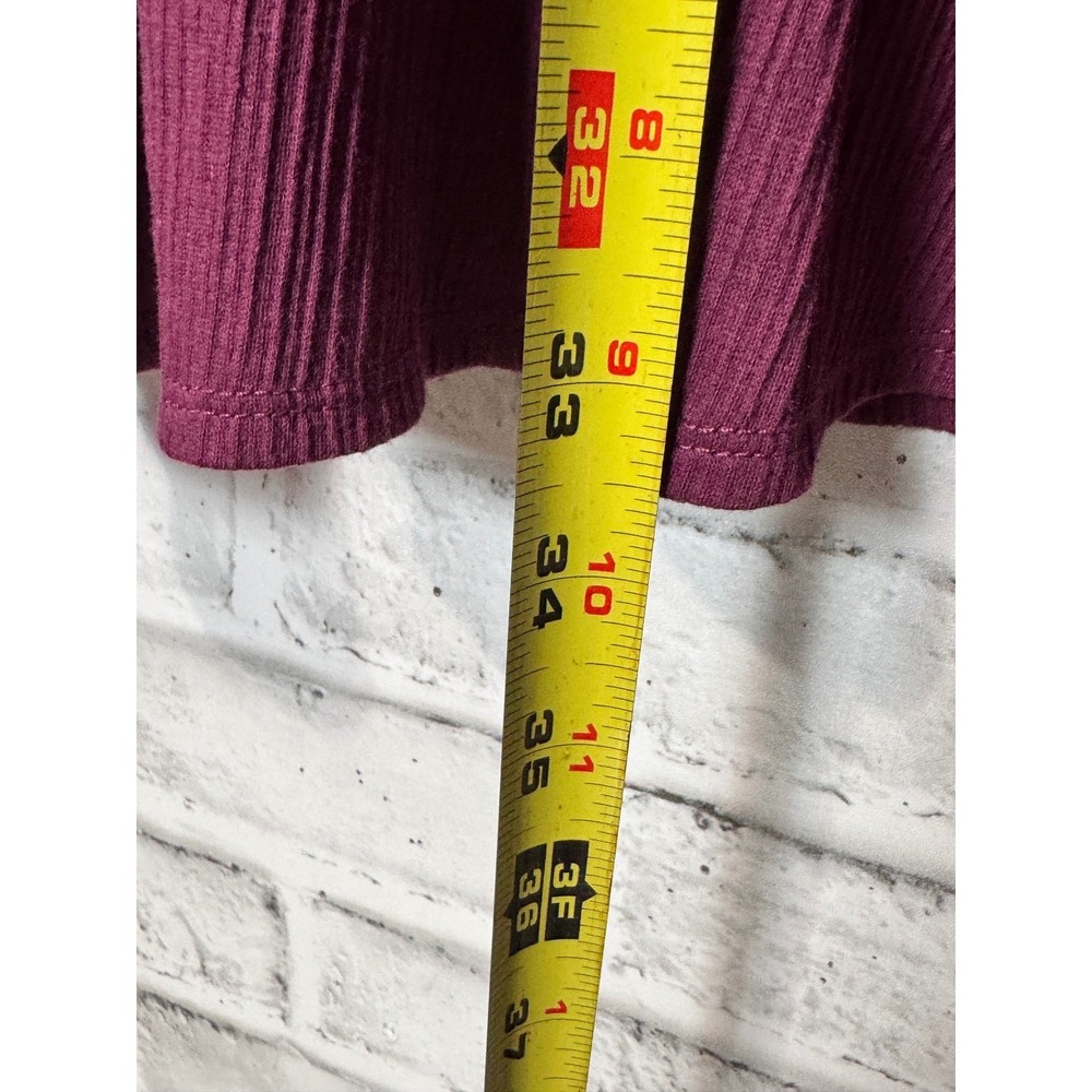 Old Navy Plum Purple Smocked Waist Textured Gauze‎ Fit and Flare Mini Dress  M - Picture 4 of 7
